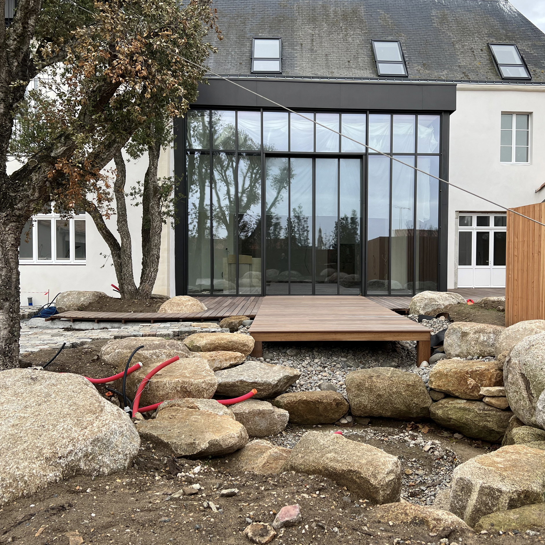 Visite de chantier de la restauration d'une maison de maître à Saint-Gilles-Croix-de-Vie